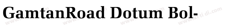 GamtanRoad Dotum Bol字体转换
